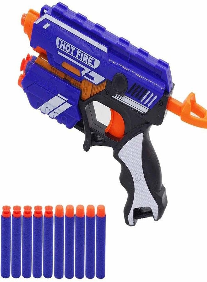 VICORP Soft Bullet Blaster Toy | Handheld Foam Dart Shooter | Includes 10 Soft Foam Bullets | Manual Operation for Active Play | Lightweight and Easy to Use | Indoor and Outdoo Game | Multicolor - Image 1